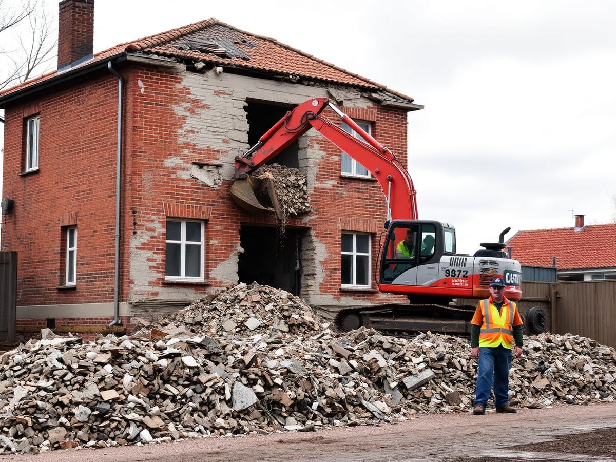 Demolice a recyklace materiálu — stavební realizace Hradec Králové